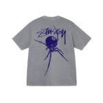 Stussy Arachnid Pigment Gris T-Shirt