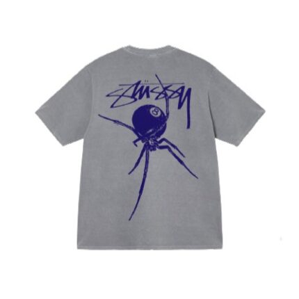 Stussy Arachnid Pigment Gris T-Shirt