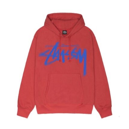 Stussy Dizzy Stock Czerwony Hoodie