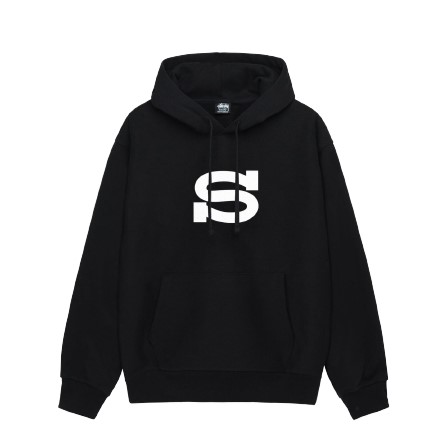 Stussy Listowy Mężczyzna Czarny Hoodie