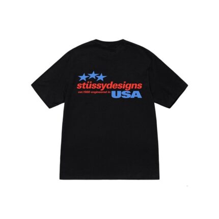 Stussy Designs USA Noir T-Shirt